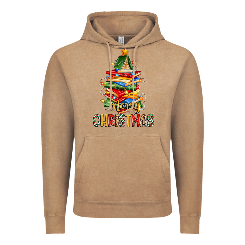 Book Christmas Tree Merry Christmas Vintage Hoodie by Zillion Design Studio | Teevron