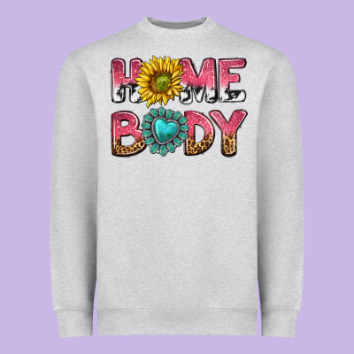 Homebody Heavyweight Sweatshirt Designed By Texasbilliewilder
