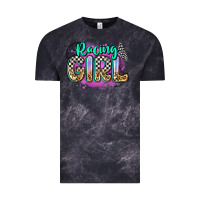 Cloud Black racing girl Vintage Tee - Zillion Design Studio