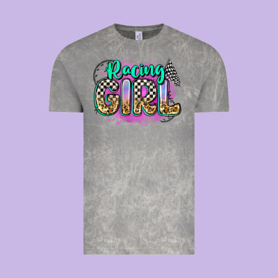 Racing Girl Vintage Tee Designed By Zillion Design Studio