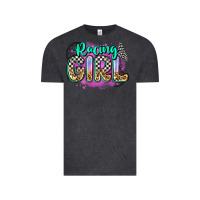 Vintage Black racing girl Vintage Tee - Zillion Design Studio