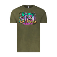 Vintage Olive racing girl Vintage Tee - Zillion Design Studio