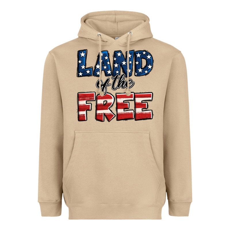 Land Of The Free America Heavyweight Hoodie by Jasminsmagicworld | Teevron