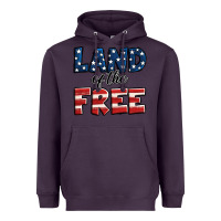 Plum Land of the free America Heavyweight Hoodie - Jasminsmagicworld