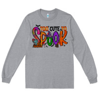 Heather Grey too cute to spook Long Sleeve Tee - RacoonDesign