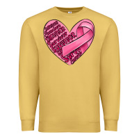 Antique Gold heart breast cancer Premium Sweatshirt - MaliasSmallBusiness