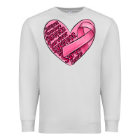 Dove Grey heart breast cancer Premium Sweatshirt - MaliasSmallBusiness