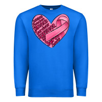 True Royal heart breast cancer Premium Sweatshirt - MaliasSmallBusiness
