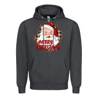 Smoke merry christmas santa Zipper Hoodie - JahusDesignShop