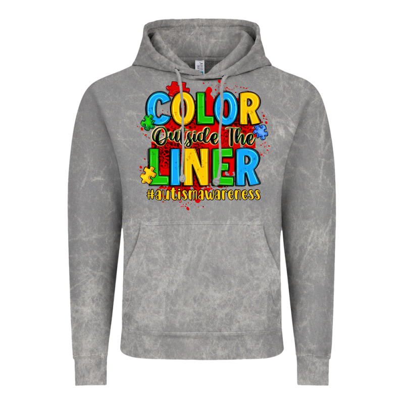 Color Outside The Liner Autism Awareness Vintage Hoodie by JahusDesignShop | Teevron