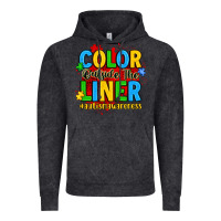 Vintage Black color outside the liner autism awareness Vintage Hoodie - JahusDesignShop