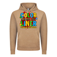Vintage Coffee color outside the liner autism awareness Vintage Hoodie - JahusDesignShop