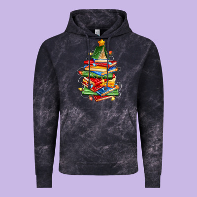 Vintage Hoodie book christmas tree