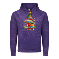 Cloud Purple book christmas tree Vintage Hoodie - Zillion Design Studio