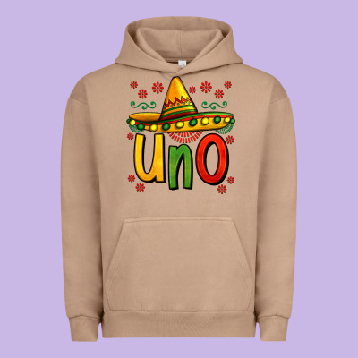 Uno My First Mexican Birthday Urban Hoodie Designed By Jasminsmagicworld