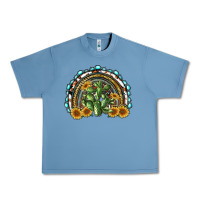 Pebble Blue western rainbow with cactus Urban Heavy Tee - RanaPortraitStore