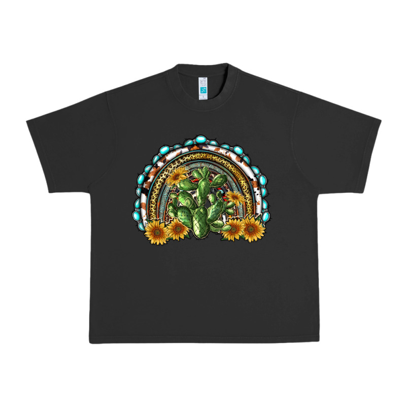 Western Rainbow With Cactus Urban Heavy Tee by RanaPortraitStore | Teevron