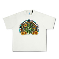 Pistachio western rainbow with cactus Urban Heavy Tee - RanaPortraitStore