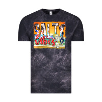 Cloud Black salty vibes Vintage Tee - texasbilliewilder