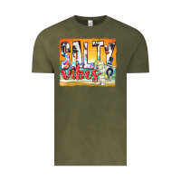 Vintage Olive salty vibes Vintage Tee - texasbilliewilder