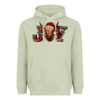 Matcha joy highland cow Heavyweight Hoodie - Jasminsmagicworld
