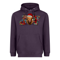 Plum joy highland cow Heavyweight Hoodie - Jasminsmagicworld