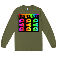 Army Green lgbt dad tumbler Long Sleeve Tee - HRA Design Shop