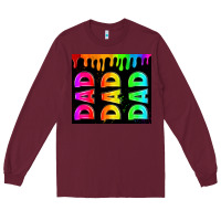 Burgundy lgbt dad tumbler Long Sleeve Tee - HRA Design Shop