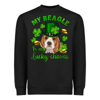 Black st.patrick's day my beagle is my lucky charm Heavyweight Sweatshirt - RanaPortraitStore