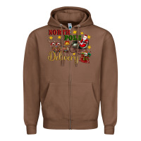 Chestnut North Pole Delivery Santa Sleigh Zipper Hoodie - Artiststas