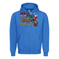 True Royal North Pole Delivery Santa Sleigh Zipper Hoodie - Artiststas