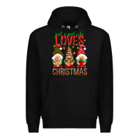 Black Just a girl who loves Christmas Premium Hoodie - NancyCooperArtShop