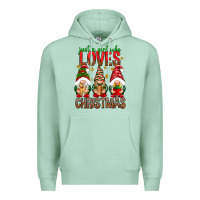 Seafoam Just a girl who loves Christmas Premium Hoodie - NancyCooperArtShop