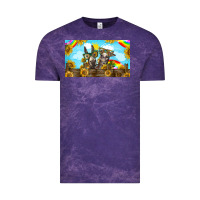 Cloud Purple 2 donkeys sunflower Vintage Tee - BarkalooDesign