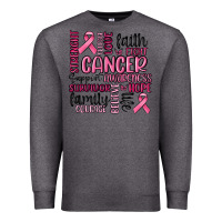 Charcoal Heather cancer awareness Premium Sweatshirt - MaliasSmallBusiness
