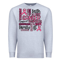 Heather Grey cancer awareness Premium Sweatshirt - MaliasSmallBusiness