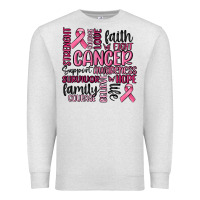 Oatmeal Heather cancer awareness Premium Sweatshirt - MaliasSmallBusiness