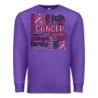 Purple cancer awareness Premium Sweatshirt - MaliasSmallBusiness