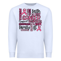White cancer awareness Premium Sweatshirt - MaliasSmallBusiness