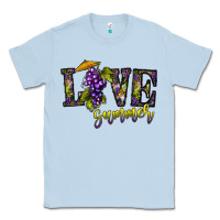 Dusty Blue love summer Classic Tee - CowhideDigitalArt