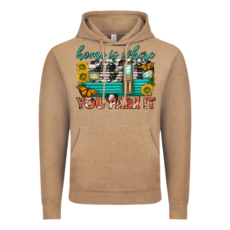 Home Is Where  You Park It Vintage Hoodie by texasbilliewilder | Teevron