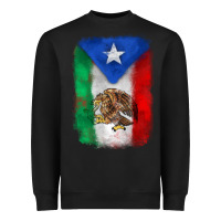 Black mexico and puerto rico flag Heavyweight Sweatshirt - Zillion Design Studio