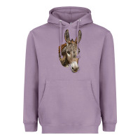 Lavender Andalusian Donkey Face Heavyweight Hoodie - LillyAllenDesigns