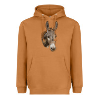 Meerkat Andalusian Donkey Face Heavyweight Hoodie - LillyAllenDesigns