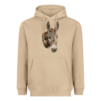 Mushroom Andalusian Donkey Face Heavyweight Hoodie - LillyAllenDesigns