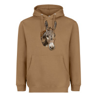 Andalusian Donkey Face Heavyweight Hoodie | Teevron