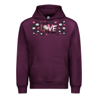 Mauve Wine for the love of the game  volleyball Urban Hoodie - Jasminsmagicworld
