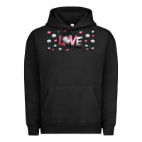 Pigment Black for the love of the game  volleyball Urban Hoodie - Jasminsmagicworld