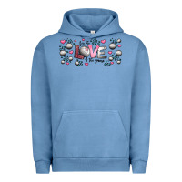 Pigment Pebble Blue for the love of the game  volleyball Urban Hoodie - Jasminsmagicworld