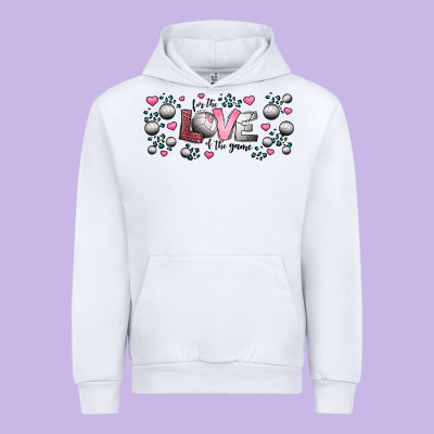 For The Love Of The Game  Volleyball Urban Hoodie Designed By Jasminsmagicworld